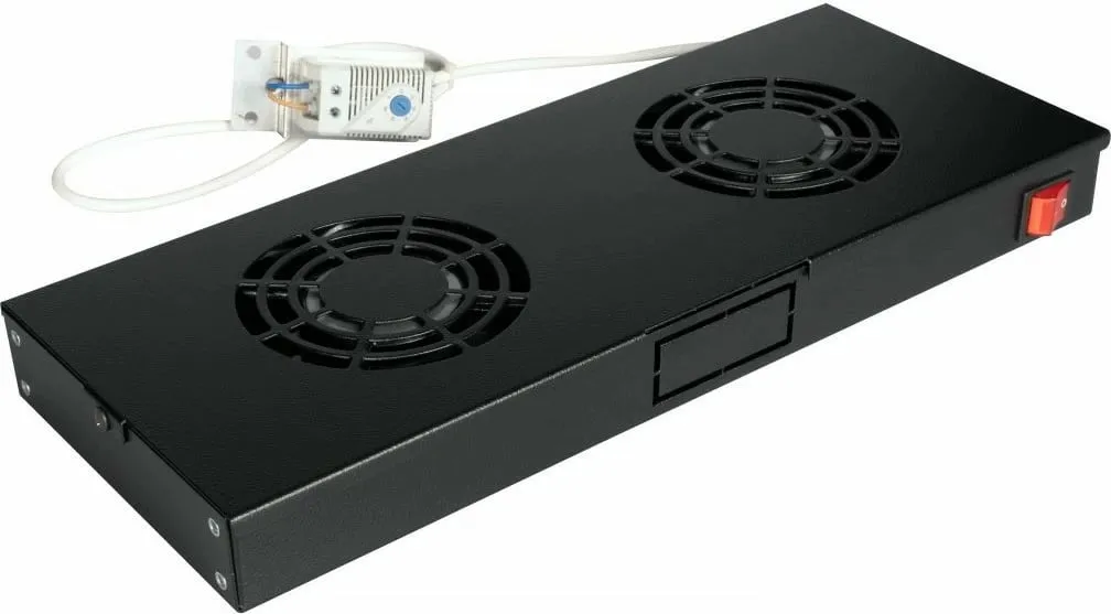 Modul ventilatorësh Equip 19", 2x ventilatorë, 1U, e zezë - 1