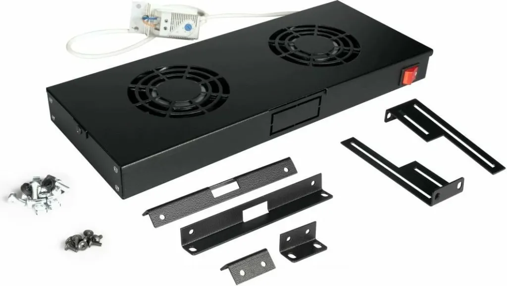 Modul ventilatorësh Equip 19", 2x ventilatorë, 1U, e zezë - 3