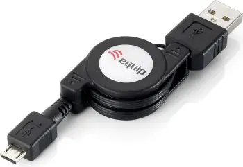 Kabëll USB 2.0 Equip 1m, USB A në Micro-USB B, zi