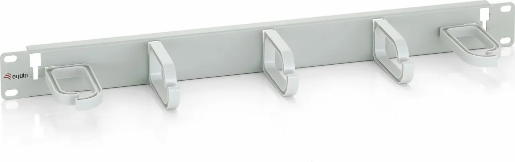 Panel menaxhimi kabllosh Equip 19" rack, plastikë/çelik, gri - 1