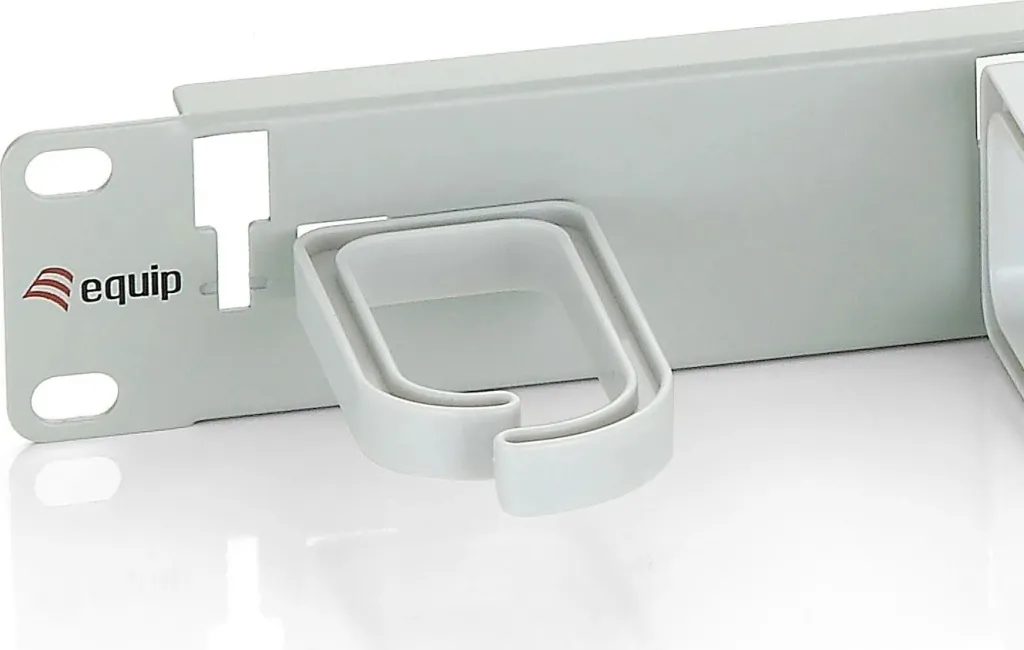 Panel menaxhimi kabllosh Equip 19" rack, plastikë/çelik, gri - 2