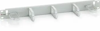 Panel menaxhimi kabllosh Equip 19" rack, plastikë/çelik, gri