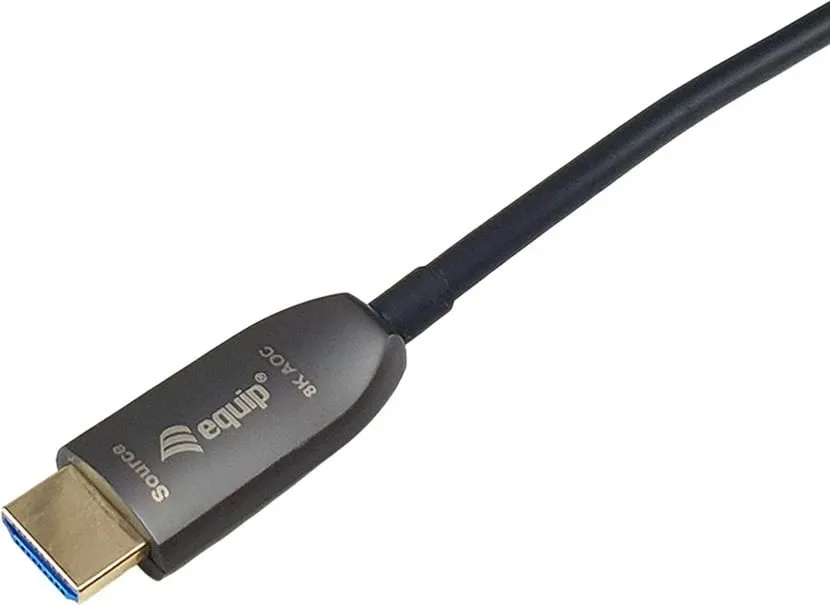 Kabllo HDMI Equip 2.1, 200m, 8K60Hz, HDR, e zezë - 5