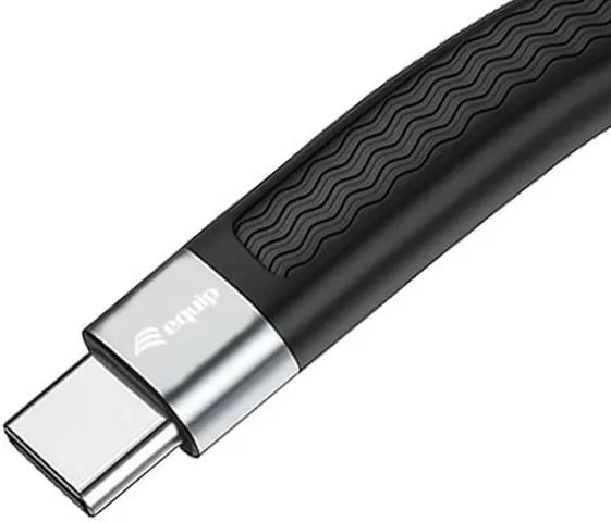 Kabllo USB-C Equip USB 4 Gen.3, 0.13m, 80Gbps, e zezë - 2