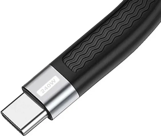 Kabllo USB-C Equip USB 4 Gen.3, 0.13m, 80Gbps, e zezë - 3