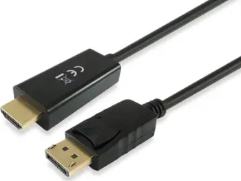 Kabllo DisplayPort në HDMI Lindy 119392, 5m, 4K 30Hz, e zezë