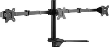 Stativ tavoline për monitorë 650125, për 3 monitorë 17"-27", gas spring, i zi