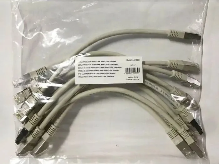 Kabllo rrjeti Cat6a Equip S/FTP, 0.25m, set 10 copë, gri - 4