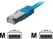 Kabllo rrjeti EQUIP Patchcord, SF/UTP, Cat5e, 1 m (705430), e kaltër