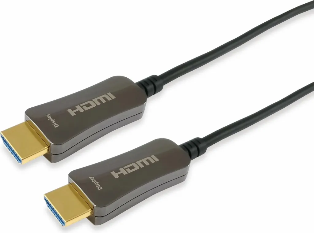 Kabllo HDMI 2.0 Active Optical Equip, 70m, e zezë - 1