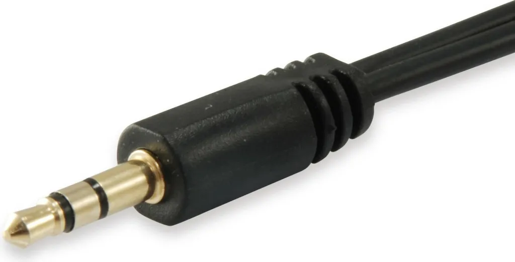 Kabllo EQUIP Jack 3.5mm x 2 0.2m (147941), e zezë - 2