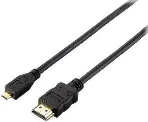 Kabllo HDMI Equip 1.4 në Micro HDMI, 2m, e zezë
