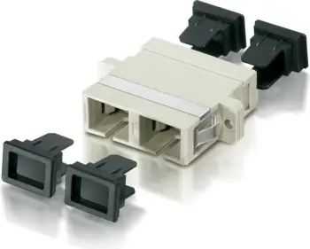 Adapter fibër optike Equip SC OM4, multi-mode, bezhë
