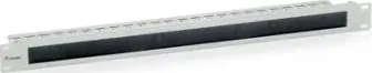Panel kabllor Equip 327411, 19", 1U, me furçë, i zi