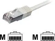 Kabllo rrjeti Equip Patchcord, S/FTP, Cat6, PIMF, 1m, e bardhë