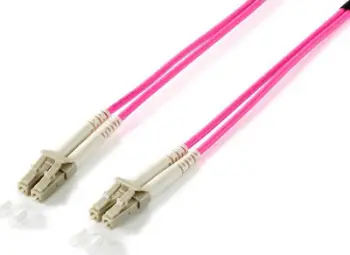 Kabllo Equip Fiber Optic Patchcord LC - LC, Multi-Mode, 50/125 OM4, 2m, rozë