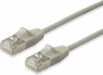 Kabllo rrjeti EQUIP Cat6a F/FTP Slim, 10m, flat, RJ-45, kaltër