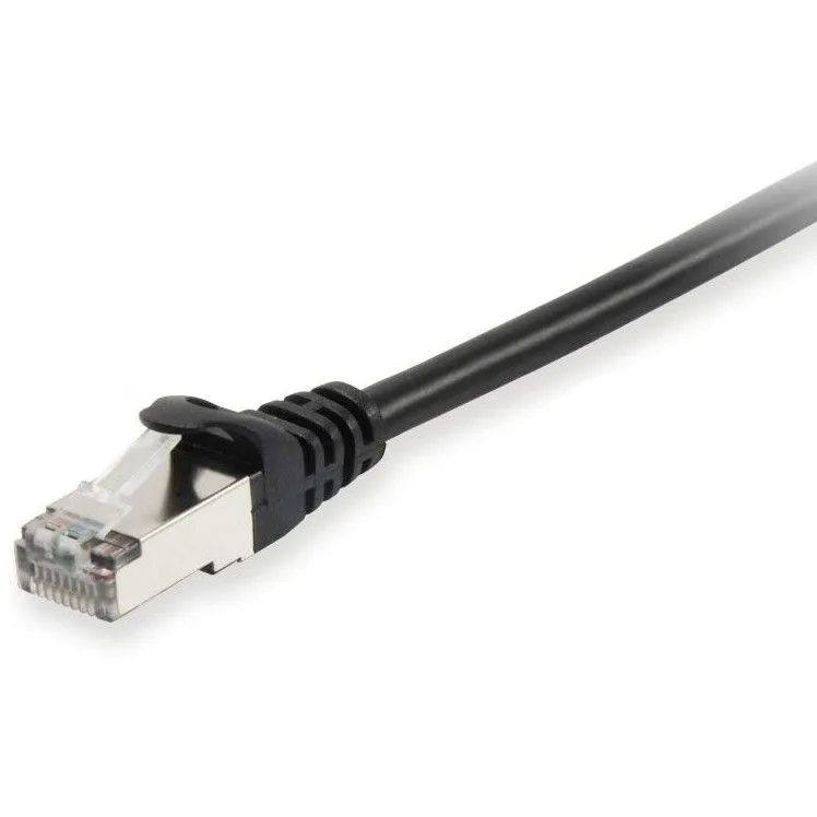 Kabllo rrjeti Equip Patch Cable Cat6, S/FTP, 0.25m, i zi, LSZH - 1