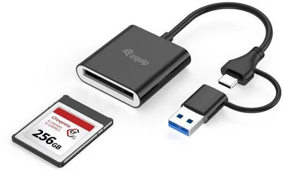 Lexues kartelash Equip CFexpress Type B, USB 3.2 Gen 2 10Gbps, USB C dhe USB A, i zi - 2