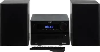 Mini tower HI-FI Adler AD 1917 me Bluetooth, CD, USB, FM Radio, e zezë