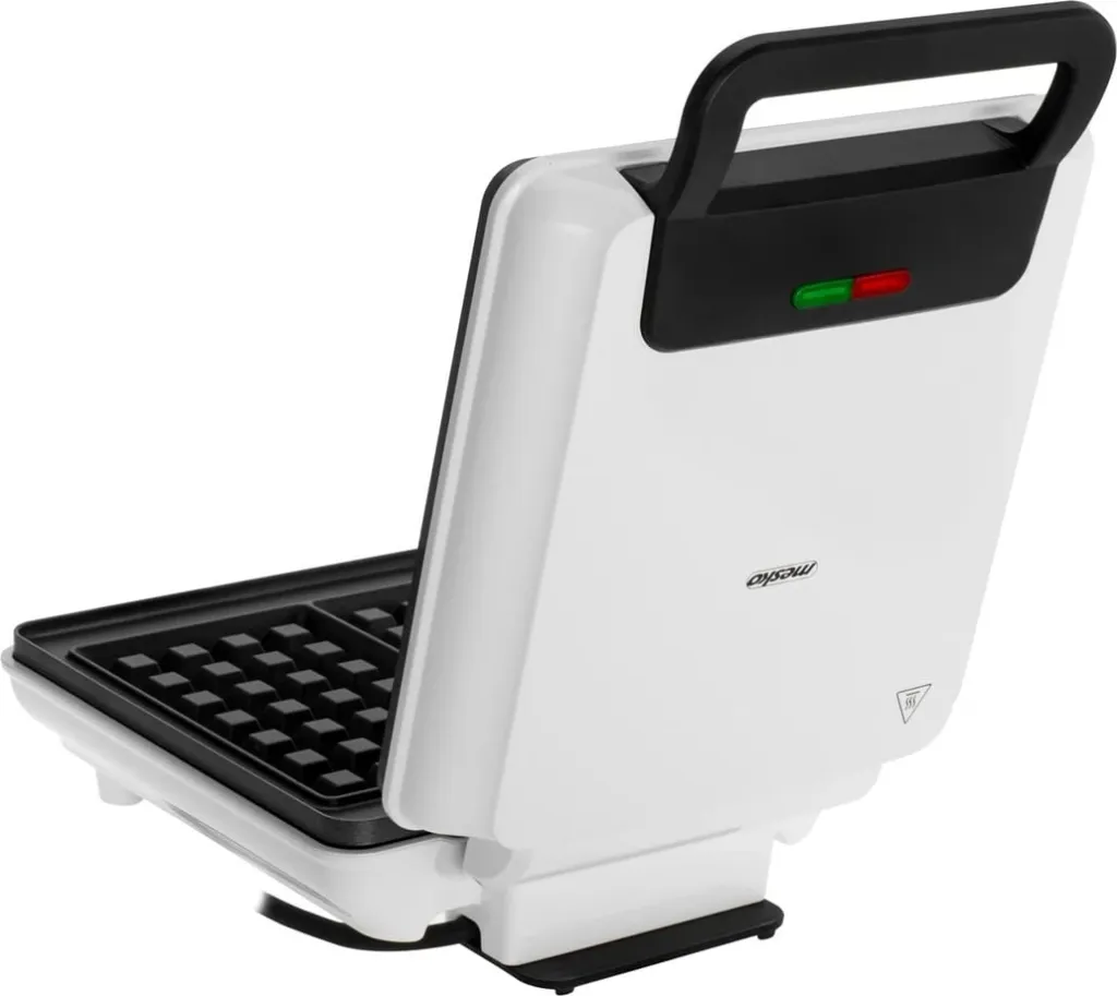 Aparat për waffle Mesko MS 3091, 1800W, pllaka me veshje Teflon, i bardhë - 2