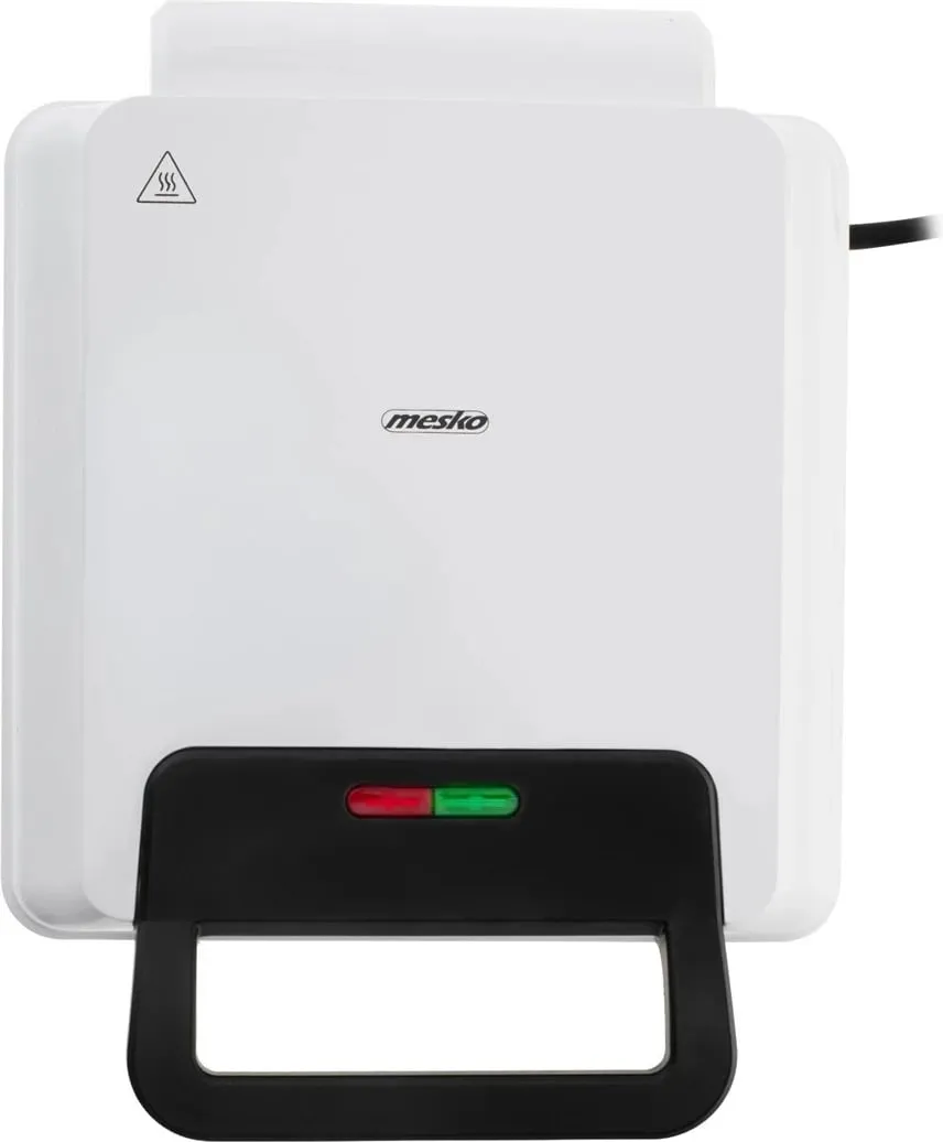 Aparat për waffle Mesko MS 3091, 1800W, pllaka me veshje Teflon, i bardhë - 3