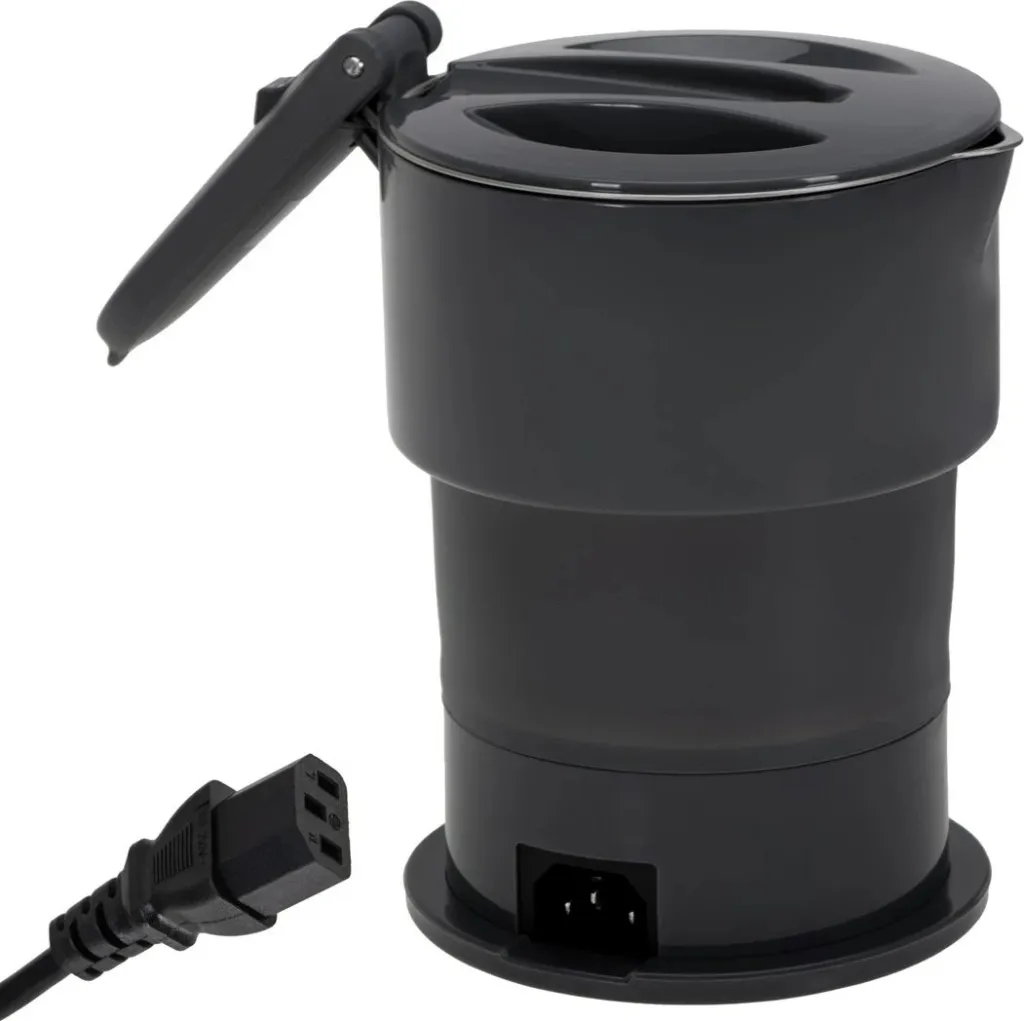 Ibrik elektrik Adler AD 1377g, silikon, 0.6L, Gri - 5
