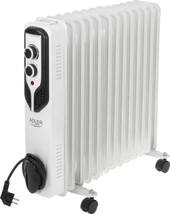 Radiator vajor Adler AD 7818, 2500W, 13 elemente, i bardhë