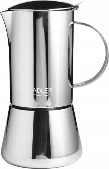 Xhezve moka Adler AD 4419, 6 filxhanë, 350 ml, argjendi