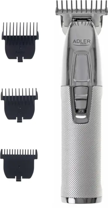 Trimmer flokësh dhe mjekre Adler AD 2836s Professional, bateri 1400mAh, karikim USB, gri