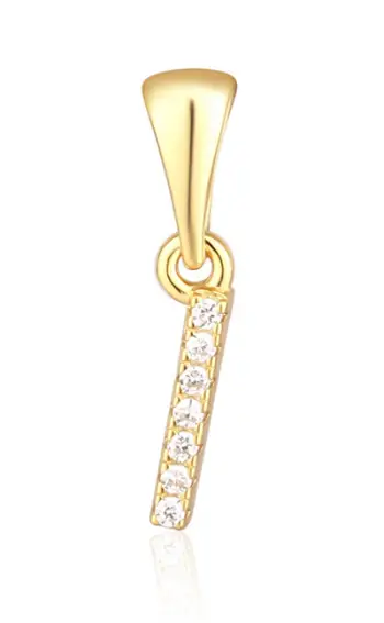 Pendant për qafore JVD, Artë/Transparent