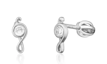 Vathë për femra JVD Treble Clef SVLE1822XH2BISR, të argjendtë