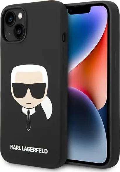 Mbulesë telefoni Karl Lagerfeld KLHMP14MSLKHBK, për iPhone 14 Plus, silikon, MagSafe, e zezë - 1
