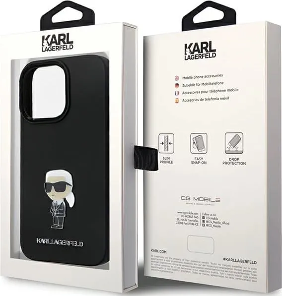 Mbështjellës Karl Lagerfeld Silicone RSG për iPhone 14 Pro Max 6.7", i zi - 2