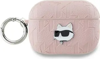 Mbështjellës Karl Lagerfeld Monogram Karl Head për AirPods Pro 2, Rozë