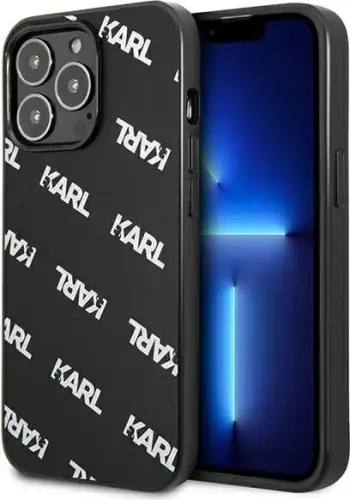 Mbështjellës telefoni Karl Lagerfeld KLHCP13LPULMBK3, për iPhone 13 Pro 13 6.1", hardcase, i zi