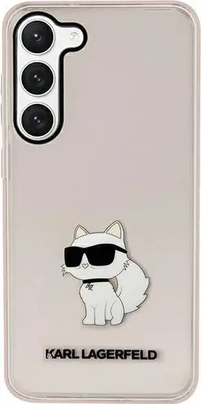 Mbështjellës Karl Lagerfeld Choupette për Samsung Galaxy S23, Rozë