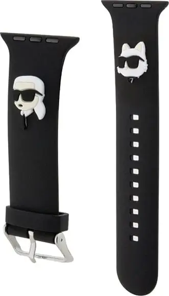 Rrip për orë të mençur Karl Lagerfeld Karl Lagerfeld & Choupette Apple Strap 42/44/45/49, i zi