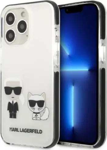 Kllëf telefoni Karl Lagerfeld KLHCP13XTPEKCW, për iPhone 13 Pro Max, hardcase, e bardhë