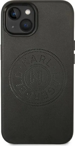 Mbulesë telefoni Karl Lagerfeld Leather Perforated Logo për iPhone 14 Plus, TPU, e zezë - 2