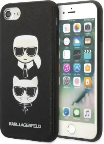 Mbulesë telefoni Karl Lagerfeld KLHCI8SAKICKCBK, për iPhone 7 8 SE 2020 SE 2022, hardcase, e zezë