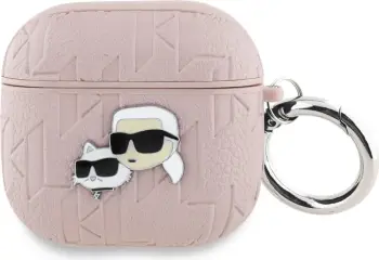 Mbështjellës Karl Lagerfeld Monogram Karl Head për AirPods 4, Rozë