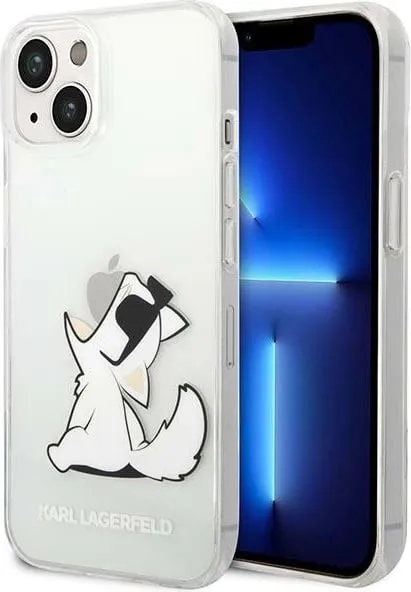 Mbulesë telefoni Karl Lagerfeld KLHCP14MHNCHTCT, për iPhone 14 Plus, e tejdukshme, Choupette - 1