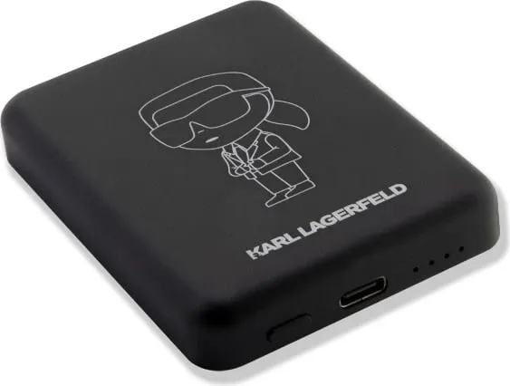 Powerbank wireless Karl Lagerfeld Ikonik MagSafe 3000mAh, e zezë - 2