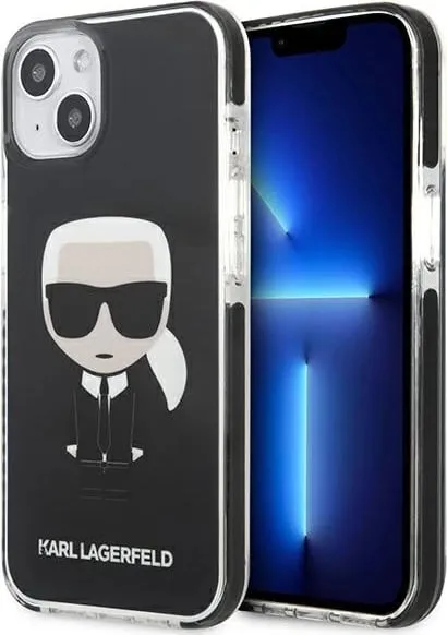 Mbulesë telefoni Karl Lagerfeld KLHCP13STPEIKK, për iPhone 13 mini 5.4", hardcase, e zezë - 1