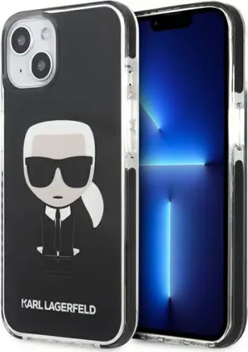 Mbulesë telefoni Karl Lagerfeld KLHCP13STPEIKK, për iPhone 13 mini 5.4", hardcase, e zezë