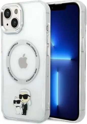 Mbulesë telefoni Karl Lagerfeld KLHMP14MHNKCIT, për iPhone 14 Plus, MagSafe, transparente