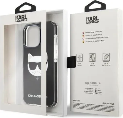 Futrollë telefoni Karl Lagerfeld KLHCP13LTPECK, për iPhone 13 Pro, hardcase, e zezë - 2