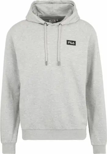 Bluza me kapuç Fila Belfort Hoody M FAM0080, pambuk poliestër, për meshkuj, gri