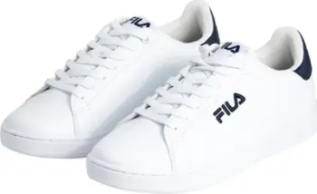 Atlete Fila Courtbay Linear M FFM0401-13037, sintetike, taban gome, të bardha
